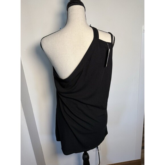 Torrid Black One Shoulder Ribbed Tank New Sz 2 X - Picture 6 of 9